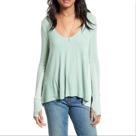 EUC FREE PEOPLE Malibu Sea Green Size Medium - Picture 1 of 8